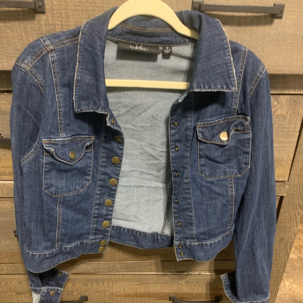 Kim Kardashian collection blue Jean jacket size M.